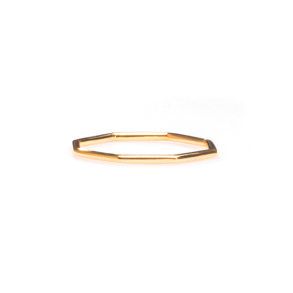 BEIRA Octagon Stackable Ring-Bana Bana-14K Solid Gold,18K Solid Gold,essentials,jewelry,rings