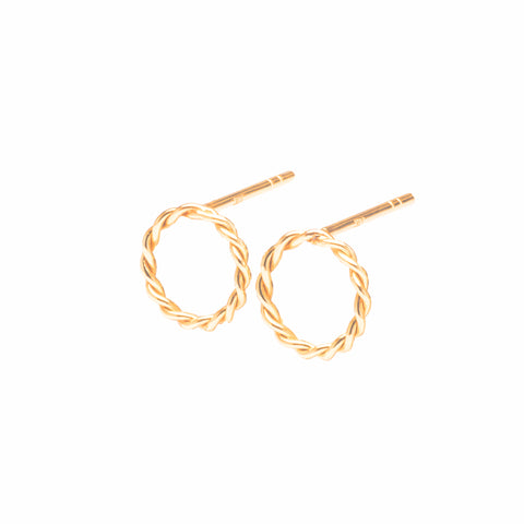 TANGA Braided Hoop Earrings-Bana Bana-14K Solid Gold,18K Solid Gold,earrings,essentials,jewelry