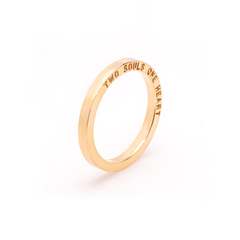 ABBE 3D Personalized Any Message Ring-Bana Bana-14K Solid Gold,18K Solid Gold,email,jewelry,noreturn,personalized,rings,wedding